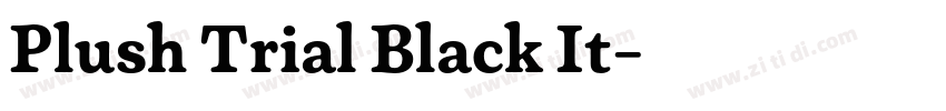 Plush Trial Black It字体转换